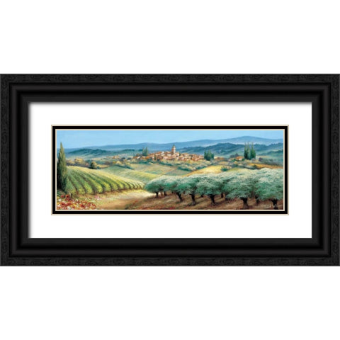 Provence I Black Ornate Wood Framed Art Print with Double Matting by Withaar, Reint