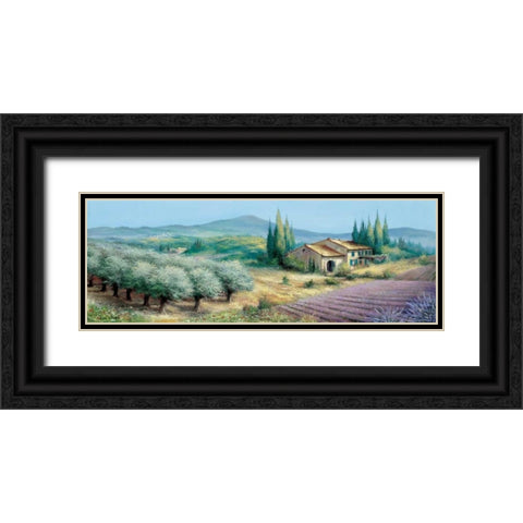 Provence II Black Ornate Wood Framed Art Print with Double Matting by Withaar, Reint
