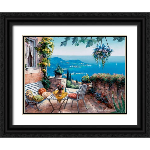 Times of tranquillity Black Ornate Wood Framed Art Print with Double Matting by Withaar, Reint