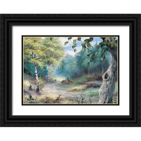 Wonderful world Black Ornate Wood Framed Art Print with Double Matting by Withaar, Reint