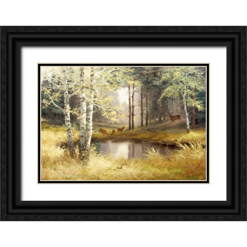 Classic tense Black Ornate Wood Framed Art Print with Double Matting by Withaar, Reint