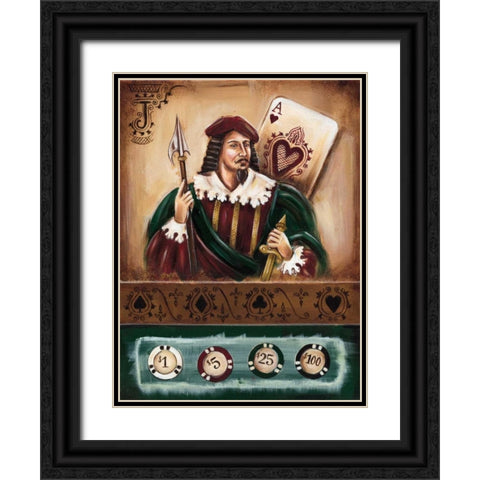 Casino III Black Ornate Wood Framed Art Print with Double Matting by Fields, Wendy