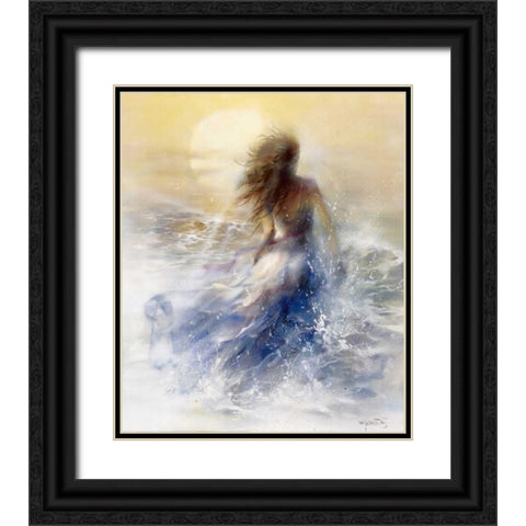 Summer Black Ornate Wood Framed Art Print with Double Matting by Haenraets, Willem
