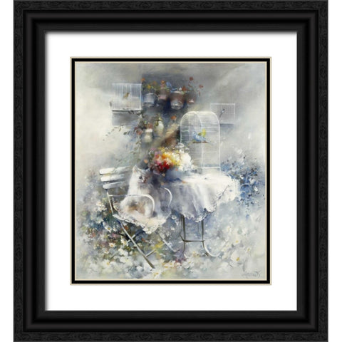 Happy ending Black Ornate Wood Framed Art Print with Double Matting by Haenraets, Willem