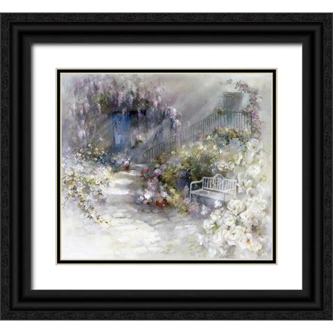 Wordless Black Ornate Wood Framed Art Print with Double Matting by Haenraets, Willem