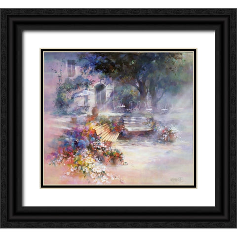 Dream world Black Ornate Wood Framed Art Print with Double Matting by Haenraets, Willem