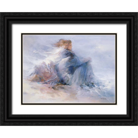 Endless Freedom Black Ornate Wood Framed Art Print with Double Matting by Haenraets, Willem