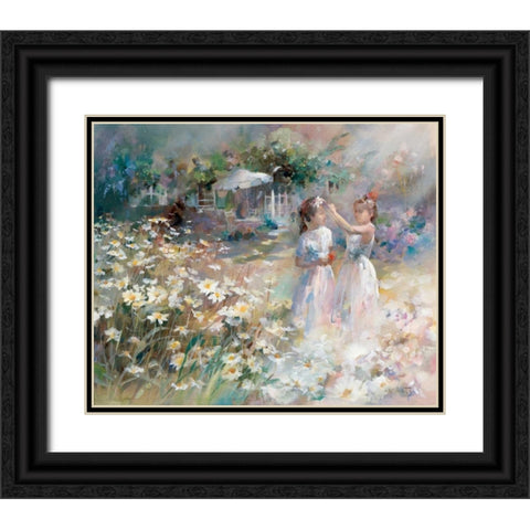 Brides Maides Black Ornate Wood Framed Art Print with Double Matting by Haenraets, Willem