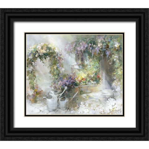 Morning dawn Black Ornate Wood Framed Art Print with Double Matting by Haenraets, Willem