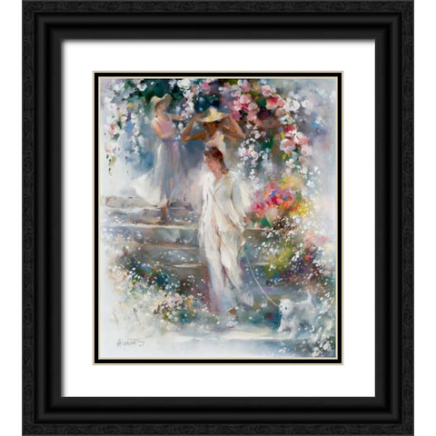 Sheer elegance Black Ornate Wood Framed Art Print with Double Matting by Haenraets, Willem