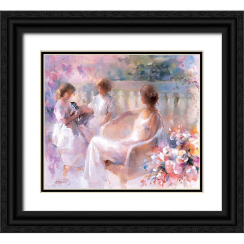 Our kitten Black Ornate Wood Framed Art Print with Double Matting by Haenraets, Willem