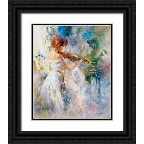 Peace in playing Black Ornate Wood Framed Art Print with Double Matting by Haenraets, Willem
