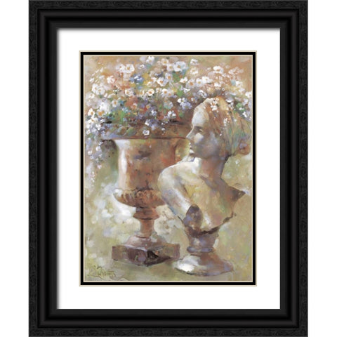 Colourful sculpture Black Ornate Wood Framed Art Print with Double Matting by Haenraets, Willem