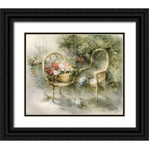 Summer Black Ornate Wood Framed Art Print with Double Matting by Haenraets, Willem