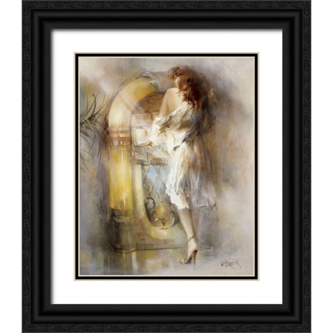 Lost in time Black Ornate Wood Framed Art Print with Double Matting by Haenraets, Willem