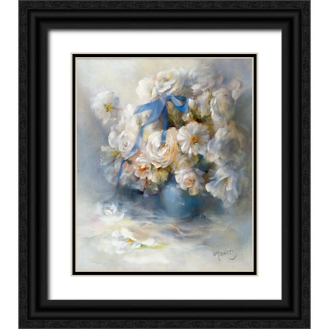 Ranunculus Black Ornate Wood Framed Art Print with Double Matting by Haenraets, Willem