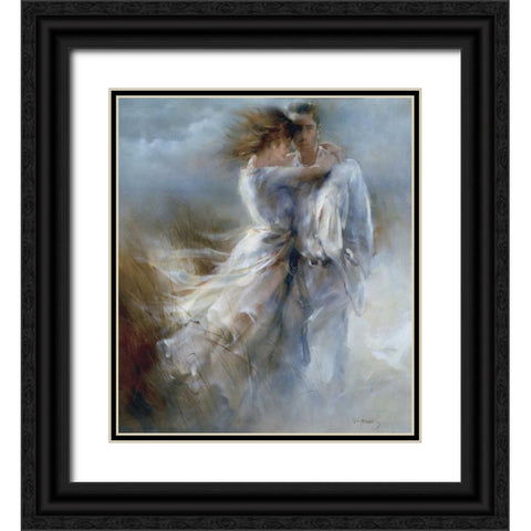 Private announcement Black Ornate Wood Framed Art Print with Double Matting by Haenraets, Willem