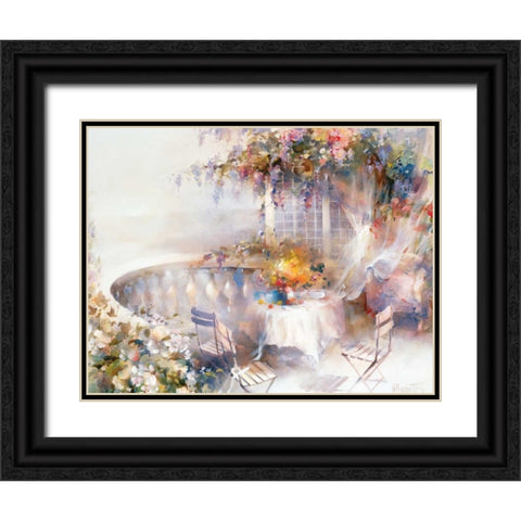 Serenade Black Ornate Wood Framed Art Print with Double Matting by Haenraets, Willem