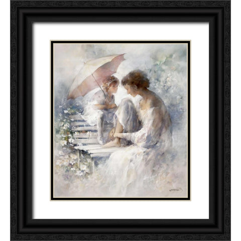 Precious moment Black Ornate Wood Framed Art Print with Double Matting by Haenraets, Willem