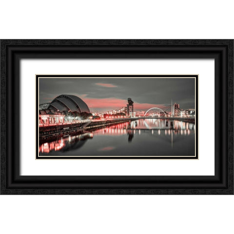AF20121004 Glasgow 228X4C04 Black Ornate Wood Framed Art Print with Double Matting by Frank, Assaf