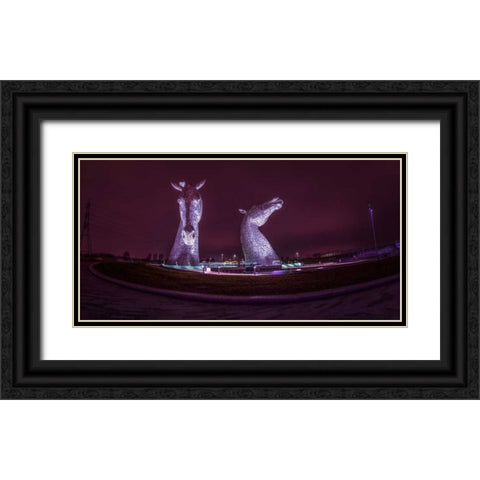 AF20150306 The Kelpies 1347PC02 Black Ornate Wood Framed Art Print with Double Matting by Frank, Assaf