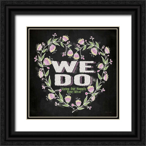 We Do Black Ornate Wood Framed Art Print with Double Matting by Marrott, Stephanie