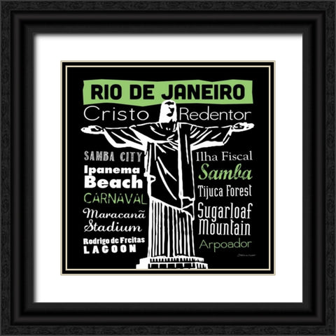 Rio Black Ornate Wood Framed Art Print with Double Matting by Marrott, Stephanie