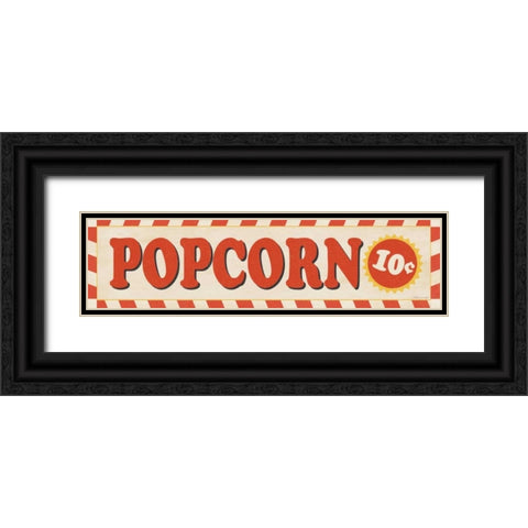 Popcorn Black Ornate Wood Framed Art Print with Double Matting by Marrott, Stephanie