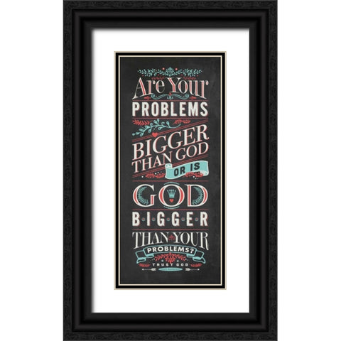 Your Problems Black Ornate Wood Framed Art Print with Double Matting by Marrott, Stephanie