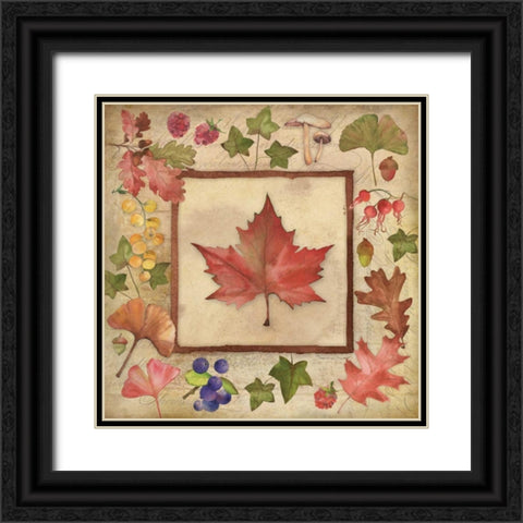 Maple of Fall 2 Black Ornate Wood Framed Art Print with Double Matting by Marrott, Stephanie