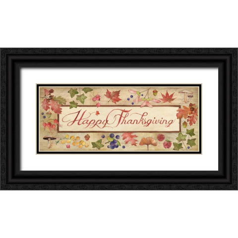 Thanksgiving Black Ornate Wood Framed Art Print with Double Matting by Marrott, Stephanie
