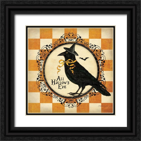 Its A Crow II Black Ornate Wood Framed Art Print with Double Matting by Marrott, Stephanie
