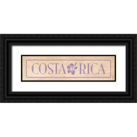 Costa Rica Black Ornate Wood Framed Art Print with Double Matting by Marrott, Stephanie