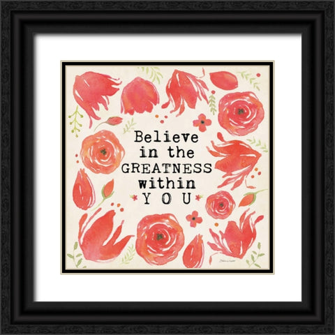 Greatness Black Ornate Wood Framed Art Print with Double Matting by Marrott, Stephanie
