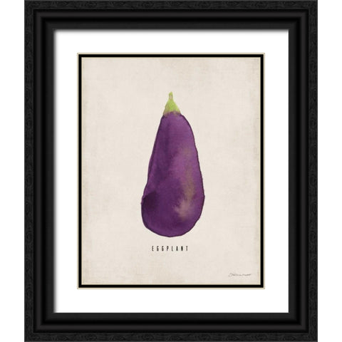 Eggplant Black Ornate Wood Framed Art Print with Double Matting by Marrott, Stephanie