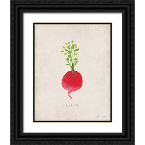 Radish Black Ornate Wood Framed Art Print with Double Matting by Marrott, Stephanie