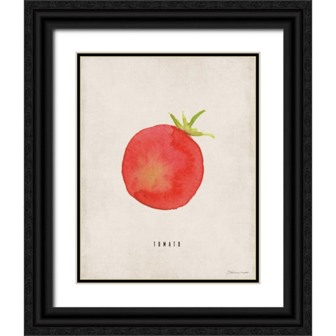 Tomato Black Ornate Wood Framed Art Print with Double Matting by Marrott, Stephanie