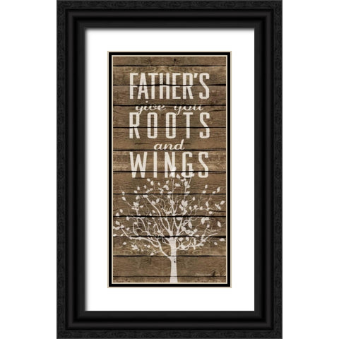 Roots and Wings Black Ornate Wood Framed Art Print with Double Matting by Marrott, Stephanie