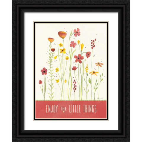 Enjoy Garden Black Ornate Wood Framed Art Print with Double Matting by Marrott, Stephanie