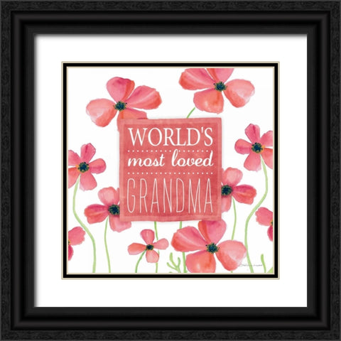 Loved Grandma II Black Ornate Wood Framed Art Print with Double Matting by Marrott, Stephanie