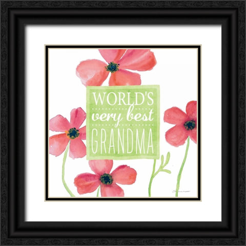 Best Grandma II Black Ornate Wood Framed Art Print with Double Matting by Marrott, Stephanie