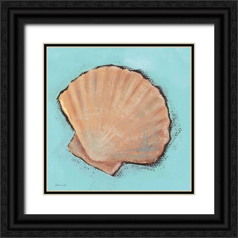 Fanshell Black Ornate Wood Framed Art Print with Double Matting by Marrott, Stephanie
