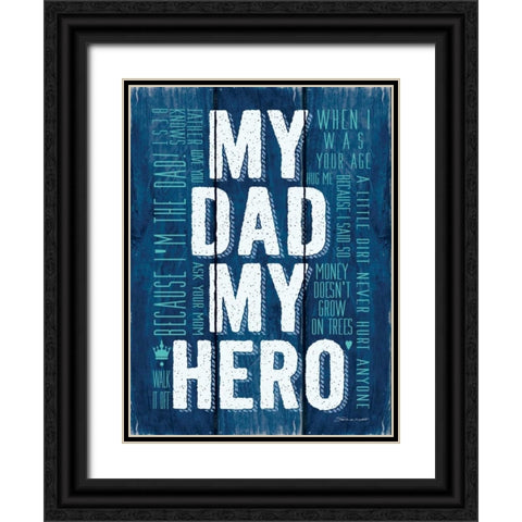 My Hero Black Ornate Wood Framed Art Print with Double Matting by Marrott, Stephanie