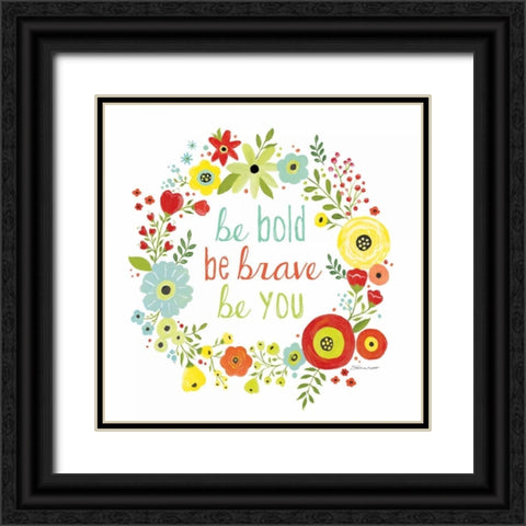 Be You Black Ornate Wood Framed Art Print with Double Matting by Marrott, Stephanie