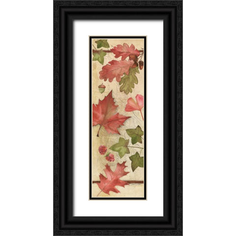 Autumn Collage I Black Ornate Wood Framed Art Print with Double Matting by Marrott, Stephanie