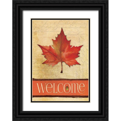 Maple in Fall II Black Ornate Wood Framed Art Print with Double Matting by Marrott, Stephanie