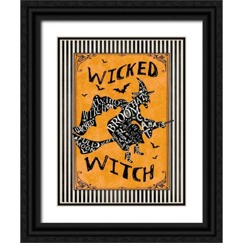 Wicked Witch II Black Ornate Wood Framed Art Print with Double Matting by Marrott, Stephanie