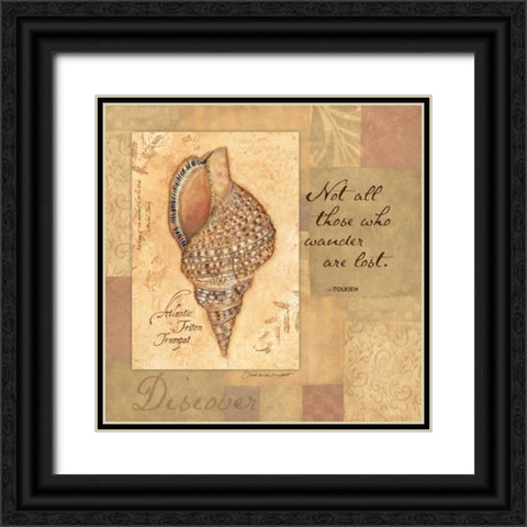 Discover Shell Black Ornate Wood Framed Art Print with Double Matting by Marrott, Stephanie