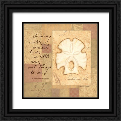 Life Shell Black Ornate Wood Framed Art Print with Double Matting by Marrott, Stephanie