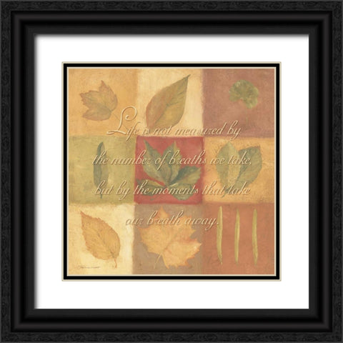 Life is Not Measured Black Ornate Wood Framed Art Print with Double Matting by Marrott, Stephanie